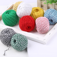Factory wholesale quality colored braided cotton rope for macrame